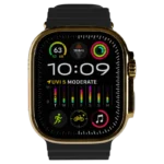 Ultra 3 Watch with Black Ocean Band 24k Gold Customize.webp