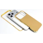 24k Gold iPhone 17 Pro Pro Max Custom Cover Back Side.webp